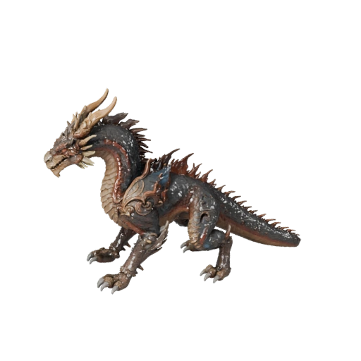 Modelo 3D Realista de Dragão do Céu - Ativo PBR Rigged para Jogos