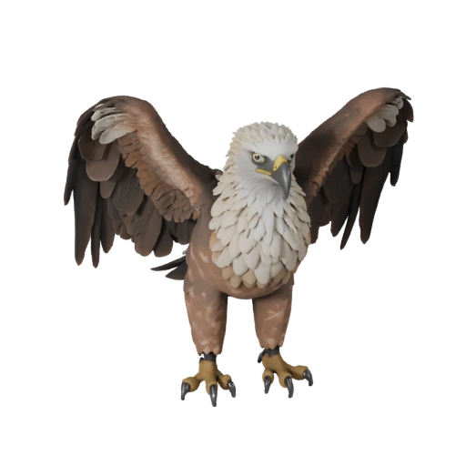Modèle 3D Aigle Harpie pour Blender - Asset PBR avec Textures