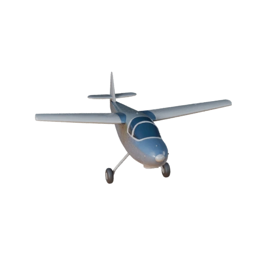 Modelo 3D de Planador para Blender e Jogos - Asset PBR Realista