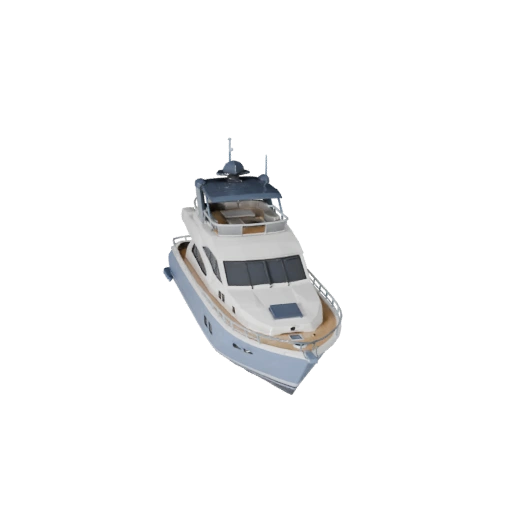Low Poly Yacht 3D Model for Unity & Unreal PBR Asset