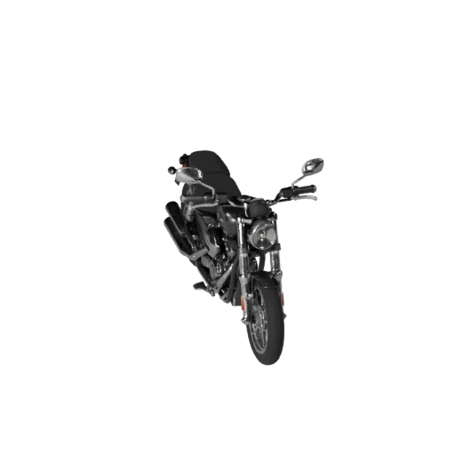 Kreuzer Motorrad 3D Modell für Unity - Low Poly Spiel