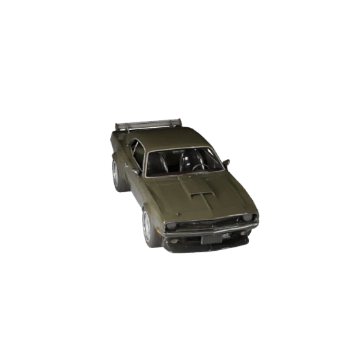 Game Ready Muscle Car 3D Model for Realtime Use PBR Asset (Legacy)