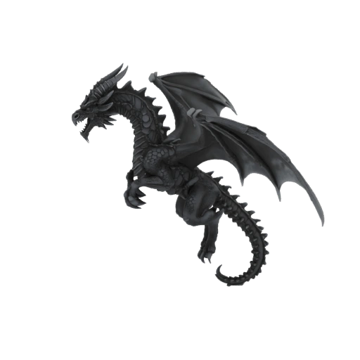 Miniatura STL de Dragão Amaldiçoado Fantasia para Chefe
