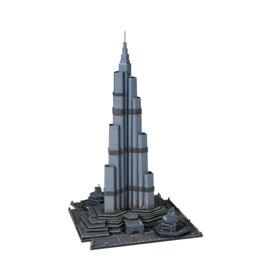 Burj Khalifa 3D Model for Unreal - Realtime Asset for UE Scenes