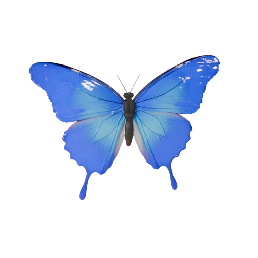 Mariposa Morfo Azul 3D Modelo para Unity - Activo Listo para Juego, FBX