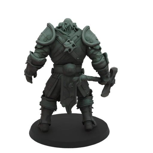 Dark Fantasy Orc Raider Miniature STL