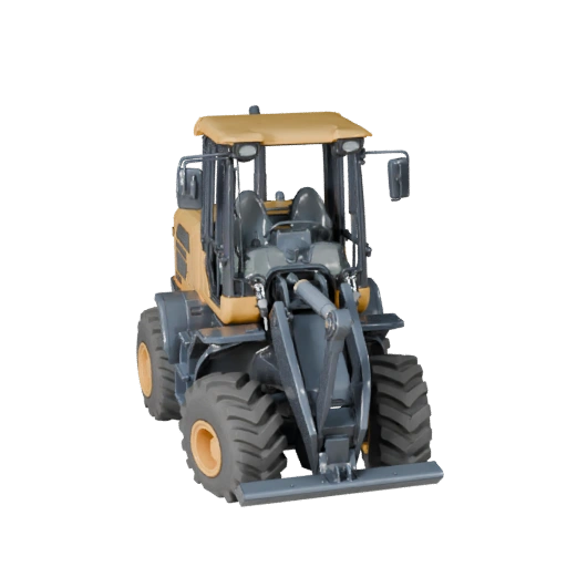 High Poly Wheel Loader 3D Model for Studio Renders