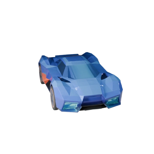 Low Poly Sci Fi Car 3D Model for Unity & Unreal PBR Asset