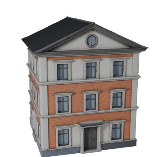 Modèle 3D de Villa Méditerranéenne Haute Poly pour Archviz