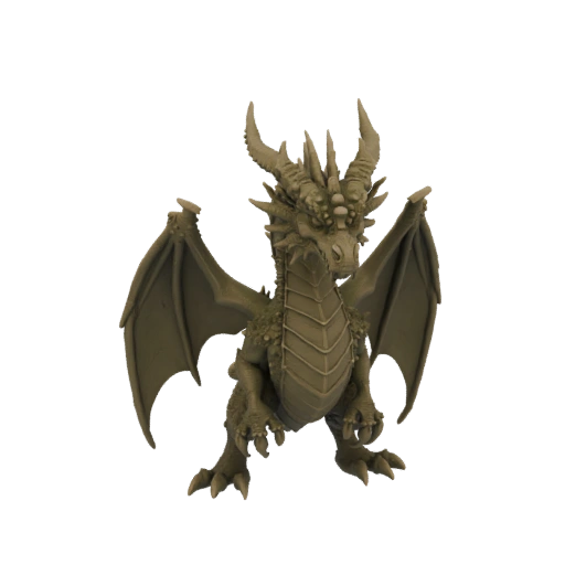 Miniatura STL de Dragón Lunar de Fantasía para Jefe