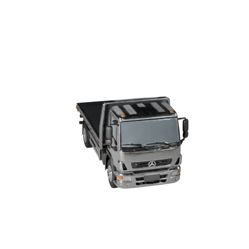 Flatbed Truck 3D Model for Blender & Games - PBR Asset