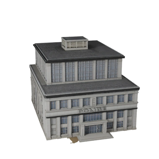 Estación de Policía Imprimible STL Modelo 3D - Escala de Activo