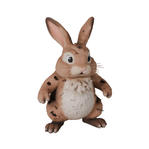Cartoon Rabbit 3D Model - Stylized Asset for Animation | PBR