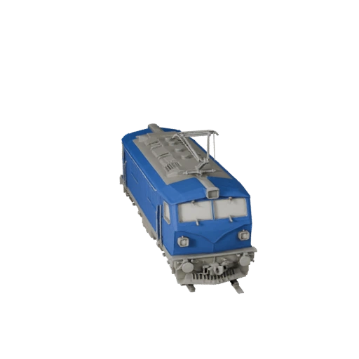 Printable Electric Locomotive STL 3D Model - Display