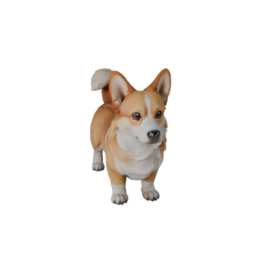 Corgi Hund 3D Modell für Blender - PBR Asset mit Texturen | PBR