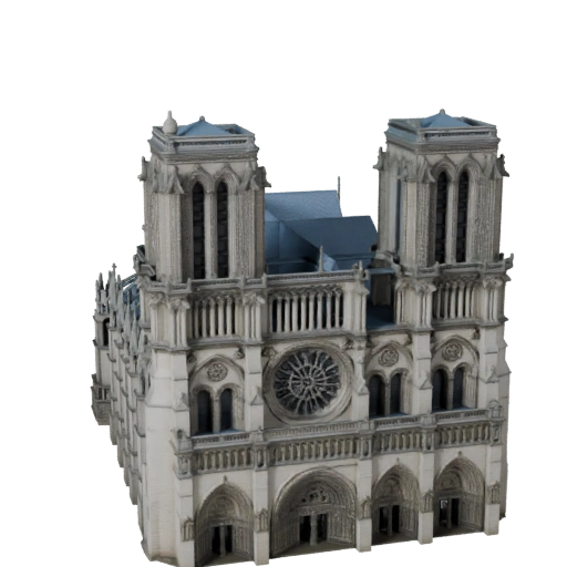 Notre Dame Cathedral 3D Model for Unity - Game Asset