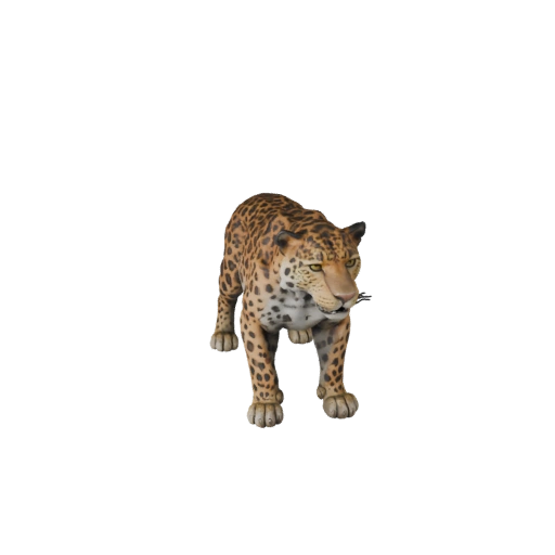 Hohes Poly Leopard 3D Modell - Detailliertes STL-Asset für den Druck