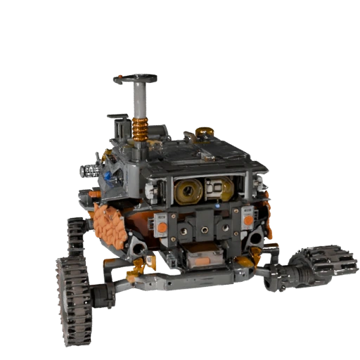 High Poly Mars Rover 3D Model for Studio Renders - PBR