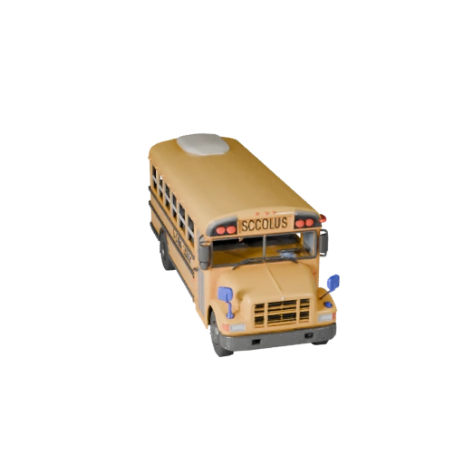 Schulbus 3D-Modell für Unity - Low Poly Game Asset (Legacy)
