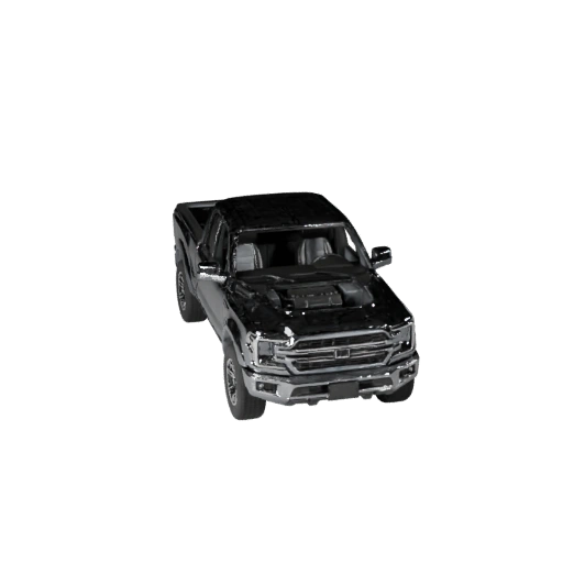 Camioneta 3D Model para Unity - Activo de Juego Poligonal Bajo