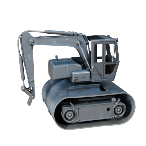 Rouleau compresseur haute poly Modèle 3D pour Rendu Studio - PBR