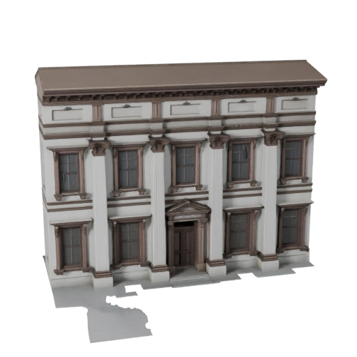 Modèle 3D de Façade Classique - Atout Réaliste pour Archviz