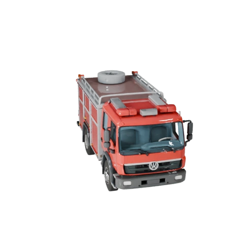 Fire Truck 3D Model for Blender & Games - Realistic PBR (Legacy)