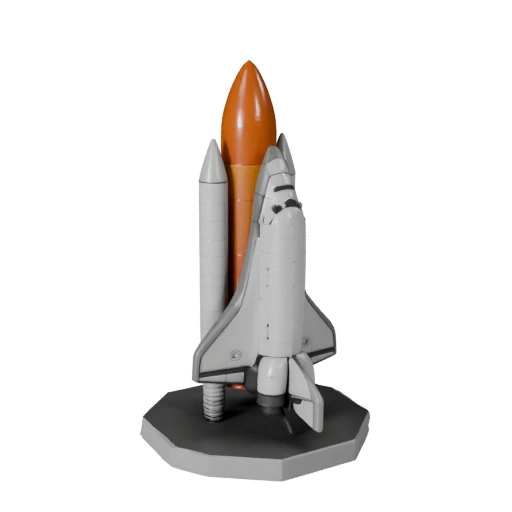 Modèle STL de navette spatiale imprimable pour objets de collection &