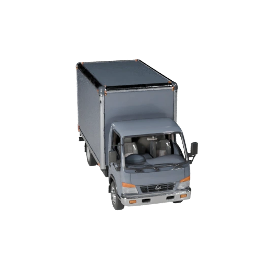 Box Truck 3D Model for Blender & Games - PBR Asset