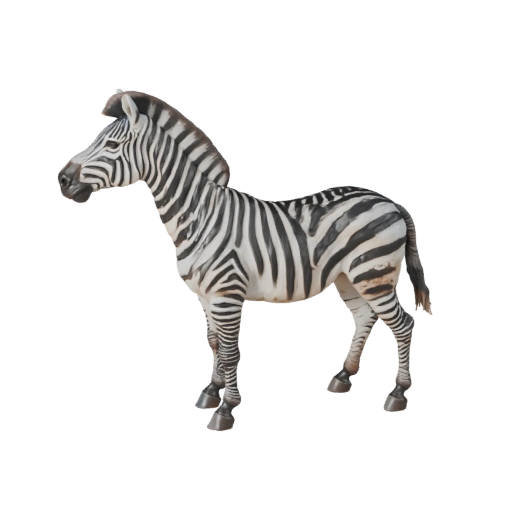 Modelo 3D de Zebra para Unity - Asset Pronto para Jogo, FBX | Livre de Royalties