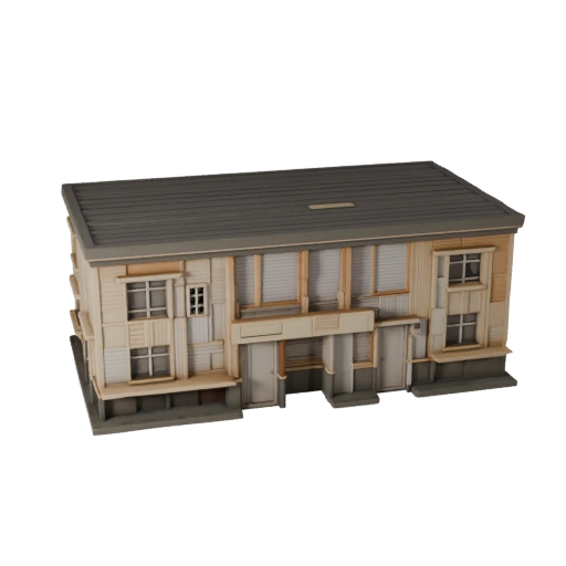 Casa Pré-fabricada STL Imprimível Modelo 3D - Ativo de Escala Imprimível