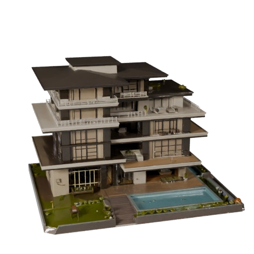 Luxury Villa 3D Model for Unity - Game Asset for Architecture