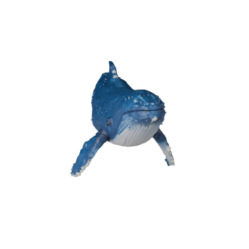Low Poly Humpback Whale 3D Model - Unity Game Asset with FBX