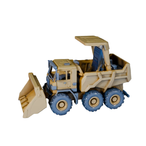 Printable Dump Hauler STL 3D Model for Collectibles &