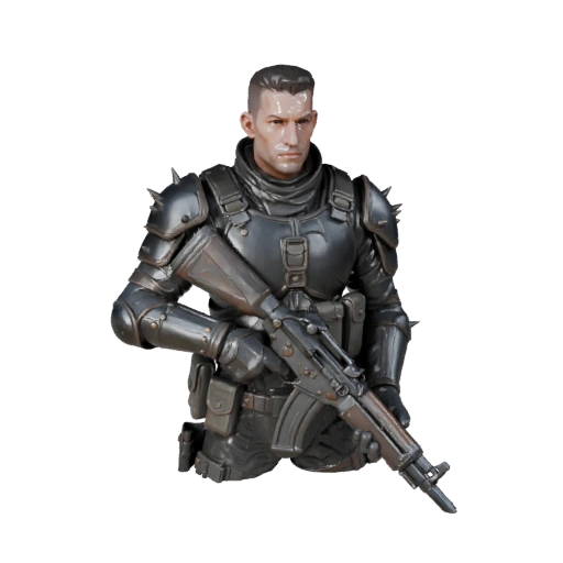 Modelo de Personaje Soldado PNJ Arcano de Fantasía - Articulado