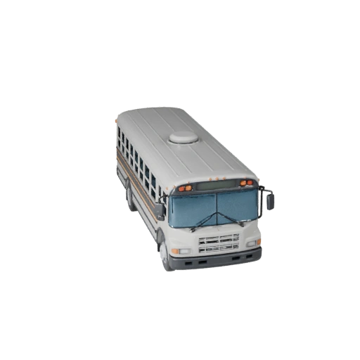 Schulbus 3D-Modell für Unity - Low Poly Game Asset