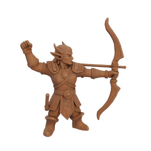 Fantasy Elf Archer Miniature STL - Victory