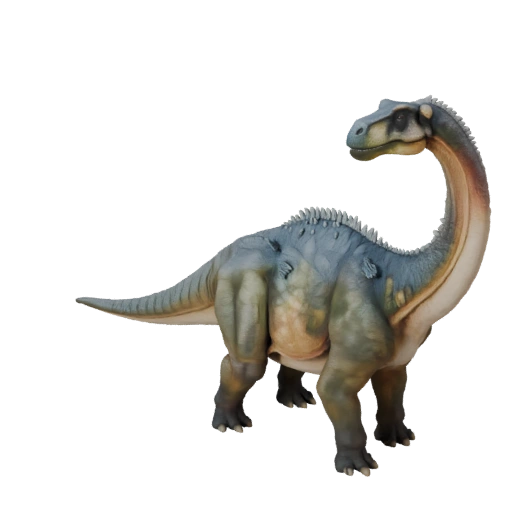 Realistischer Brachiosaurus 3D-Modell - Rigged PBR Asset für Spiele