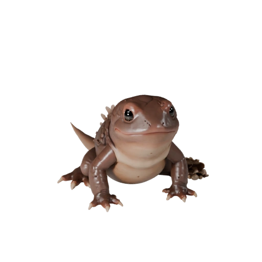 Realistisches Axolotl 3D Modell - Rigged PBR Asset für Spiele | PBR