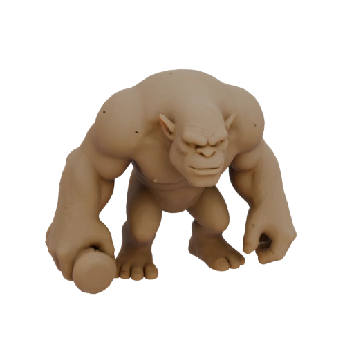 Miniature STL de Troll Ennemi Fantasy - En Piste