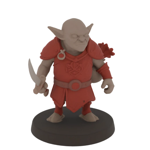 Fantasy Goblin Archer Miniature STL - Skirmish