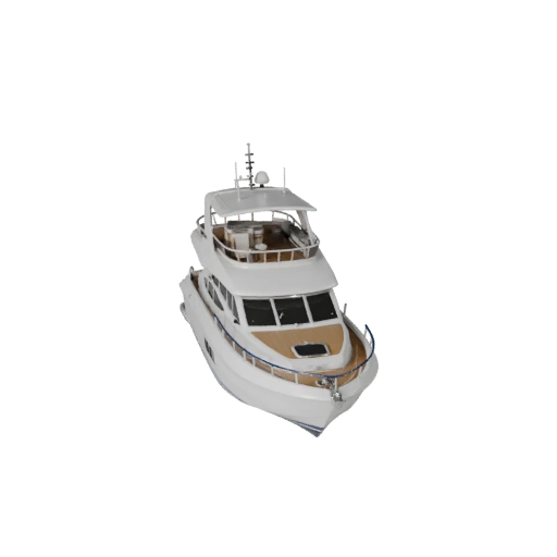Game Ready Yacht 3D Model for Realtime Use PBR Asset