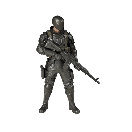 Modelo de Personaje Soldado PNJ de Fantasía - Articulado
