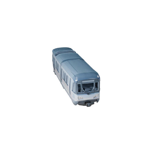 Futuristic Monorail 3D Model - High Poly PBR Asset for