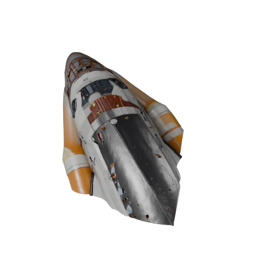 High Poly Space Shuttle 3D Model for Studio Renders