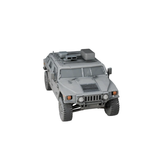 Low Poly Humvee 3D Model for Unity & Unreal PBR Asset