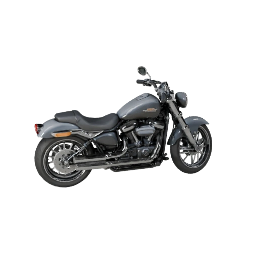 Motocicleta Crucero Inspirada en Harley 3D para Blender -