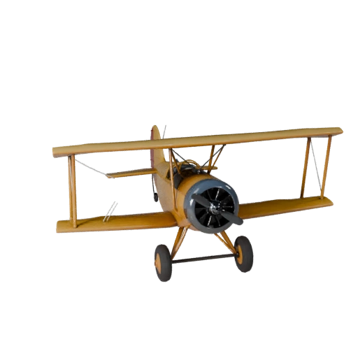 Biplan Vintage 3D pour Unity - Asset de Jeu Low Poly