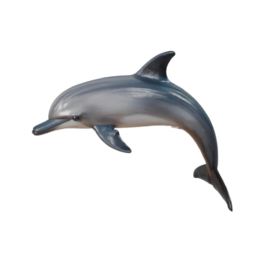 High Poly Dolphin 3D Model - Detailed STL Asset for Printing
