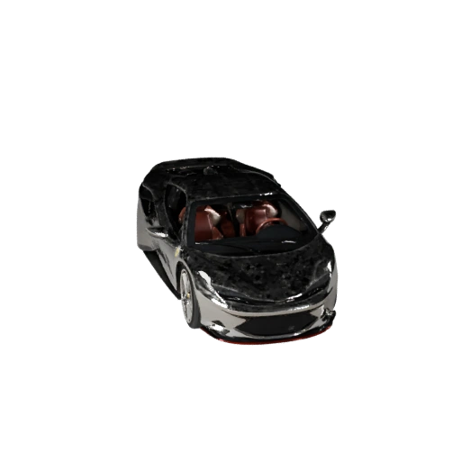 Superdeportivo inspirado en Ferrari 3D Model - Listo para Juegos PBR